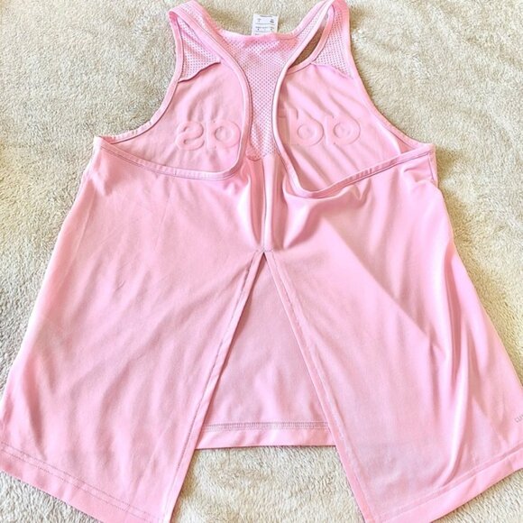 ADIDAS Pink Relaxed Sleeveless Open Back Tank Top - Picture 9 of 16